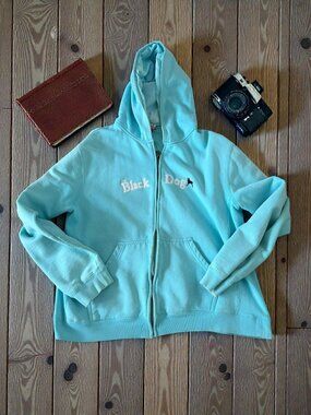 THE BLACK DOG Women's Zip Hoodie Size Large